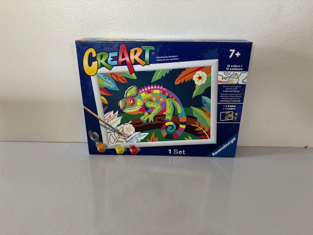 Ravensburger CreArt Colorful Cameleon Paint by Number Set UPC #4005555232865