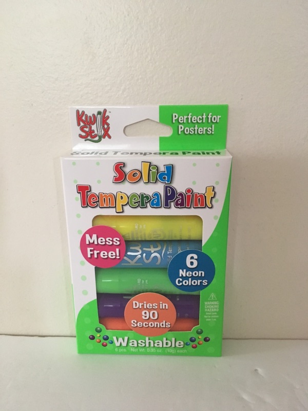 Pencil Grip Solid Tempera Paint Kit Neon UPC #634901006108