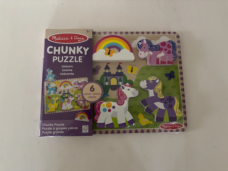 Melissa & Doug Chunky Unicorn Puzzle UPC #000772503501