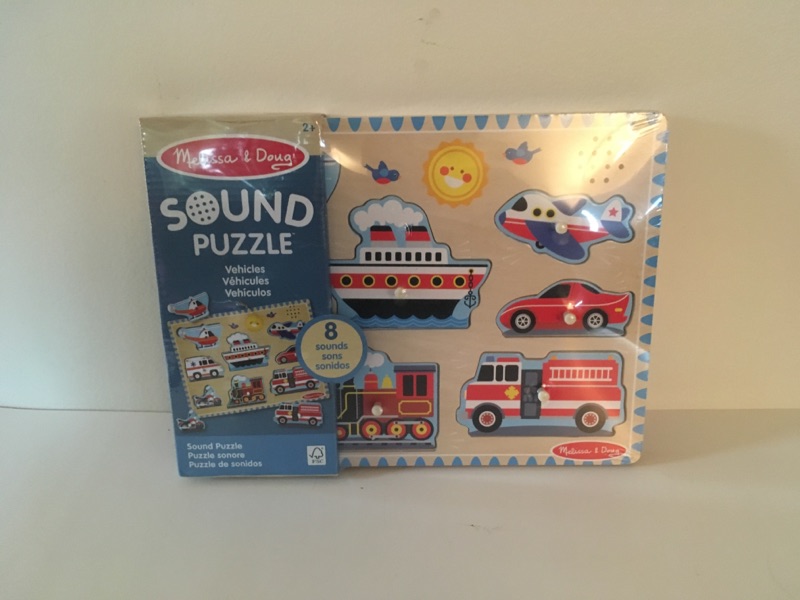 Melissa & Doug Vehicle Sound Puzzle UPC #000772007252
