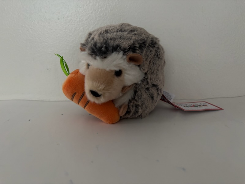 Douglas Spunky Hedgehog with Carrot Plush UPC #767548159583