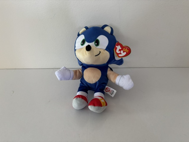TY Beanie Babies Sonic the Hedgehog Plush UPC #008421440436