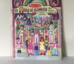 Melissa & Doug Puffy Sticker Activity Book - Day of Glamour UPC #000772094122