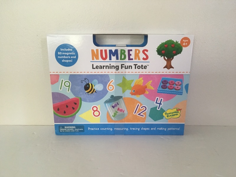 Peaceable Kingdom Numbers Learning Fun Tote UPC #195130394836