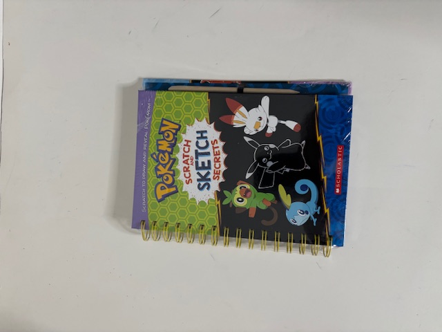 Scholastic Pokemon Scratch & Sketch Secrets UPC #9781338636543