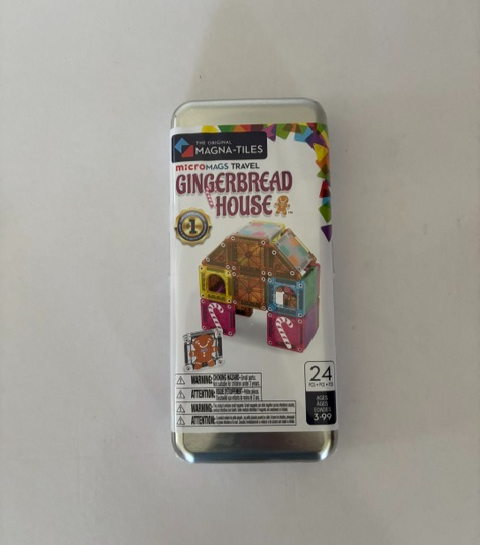 Magna Tiles MicroMags Travel Gingerbread House UPC #850025176903