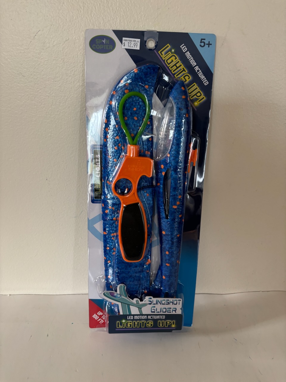 Spin Copter LED Slingshot Glider UPC #659499691192