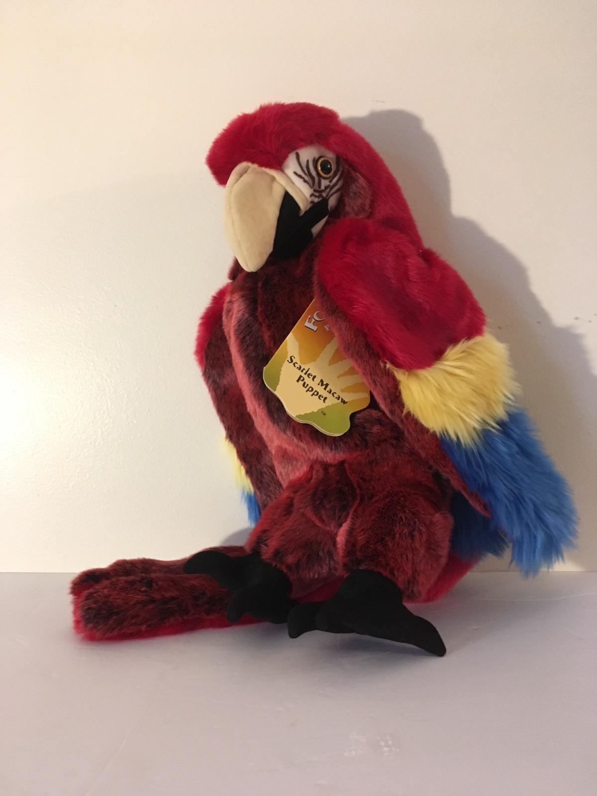 Folkmanis Scarlet Macaw Puppet UPC #638348023629