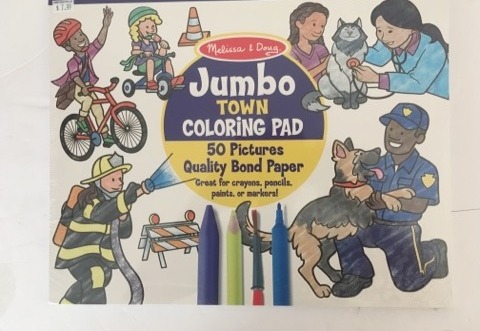 Melissa & Doug Jumbo Town Coloring Pad