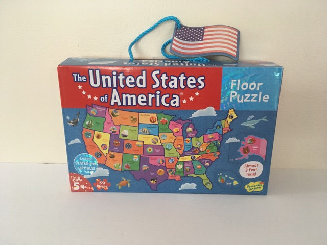 Peaceable Kingdom United States of America Floor Puzzle