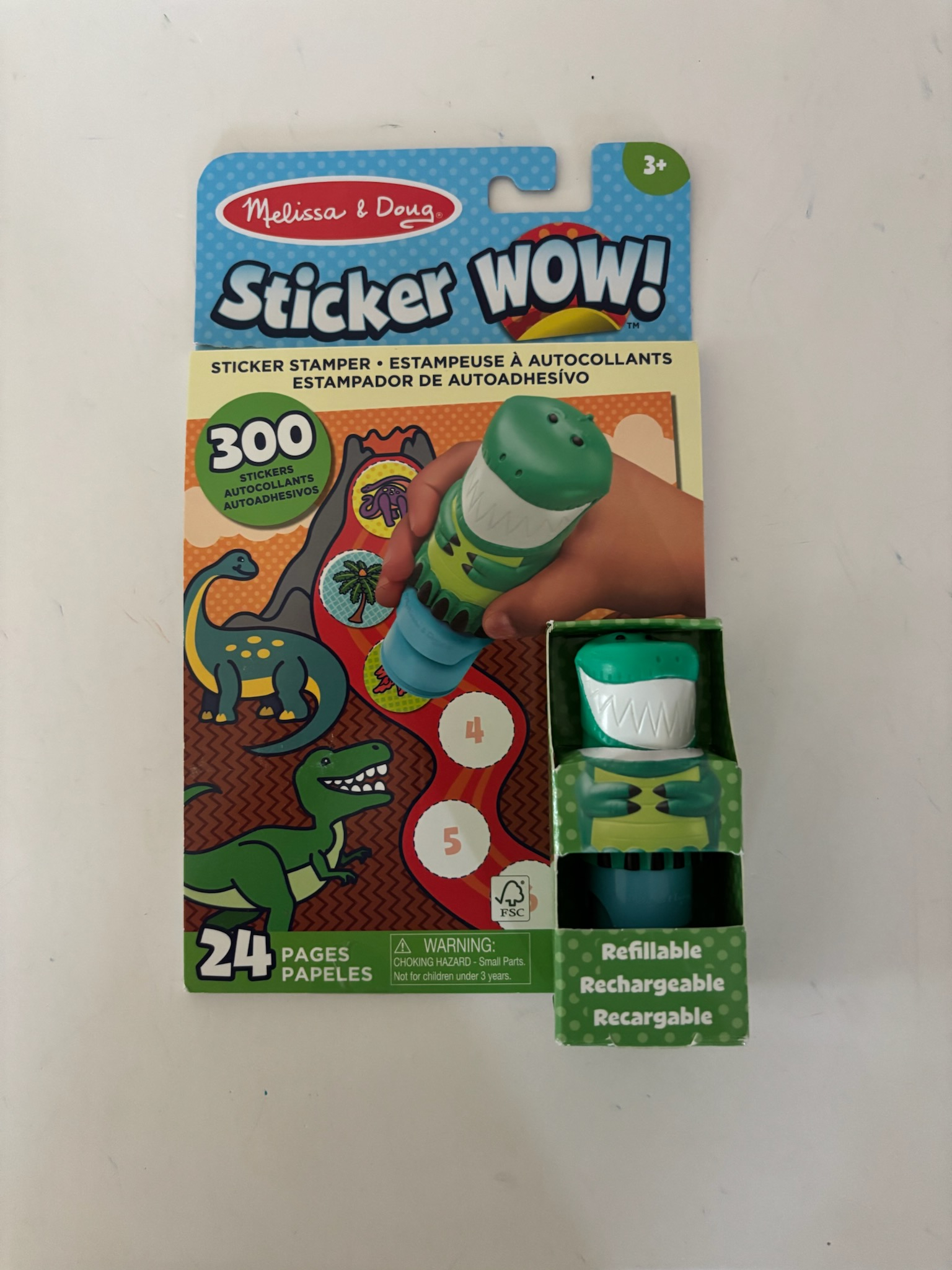 Melissa & Doug Sticker Wow Dino UPC #000772320122