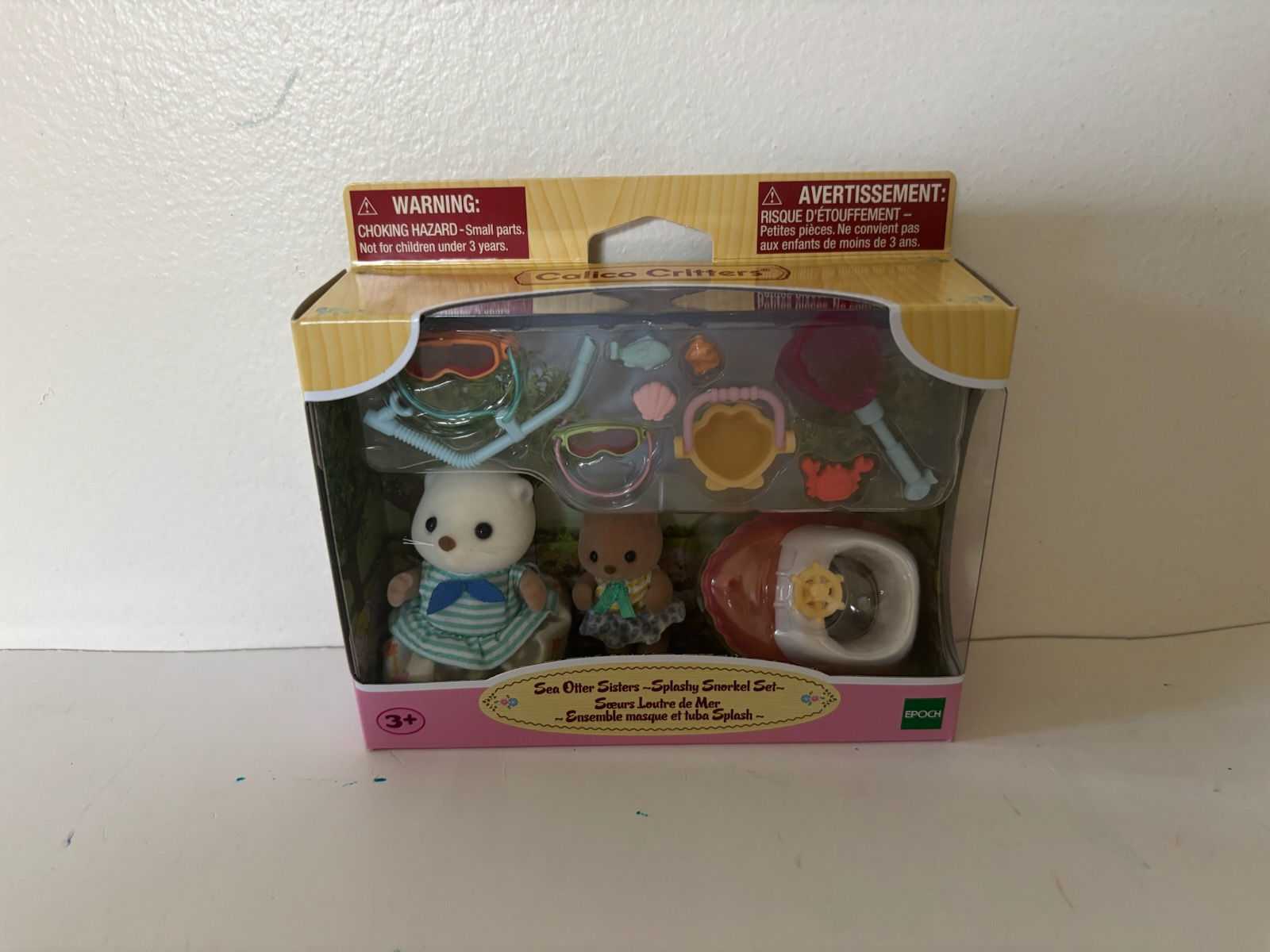 Epoch Calico Critters Sea Otter Sisters - Splashy Snorkel Set UPC #020373222120