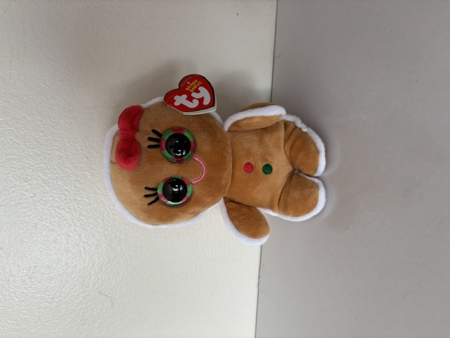 TY Beanie Babies Holly Gingerbread Plush UPC #008421374205