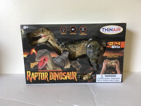 Thin Air Remote Control Raptor Dinosaur