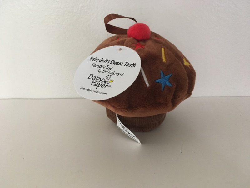 Baby Paper Sensory Crinkle Toy Cupcake Chocolate UPC #798304458251