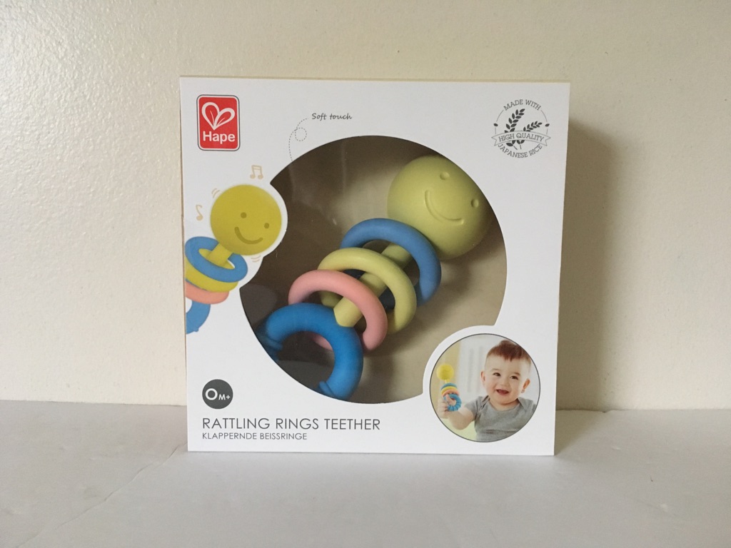 Hape Rattling Rings Teether UPC #6943478027145