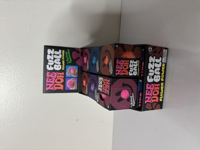 Schylling NeeDoh Fuzz Ball Flower Power UPC #019649508082