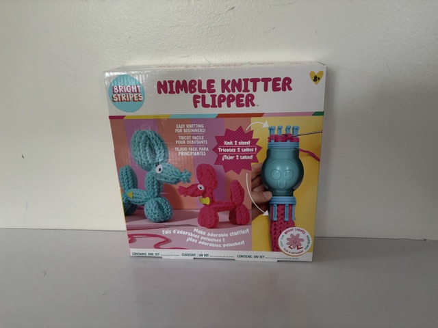 Bright Stripes Nimble Knitter Flipper Kit UPC #810169162460