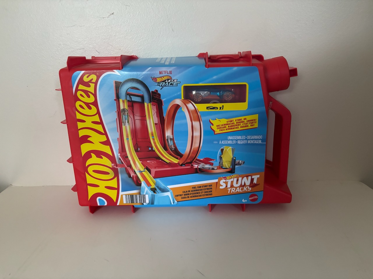 Mattel HotWheels Stunt Tracks Fuel Can Stunt Box Set UPC #194735034451