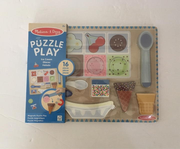 Melissa & Doug Magnetic Puzzle Play - Ice Cream UPC #000772310062