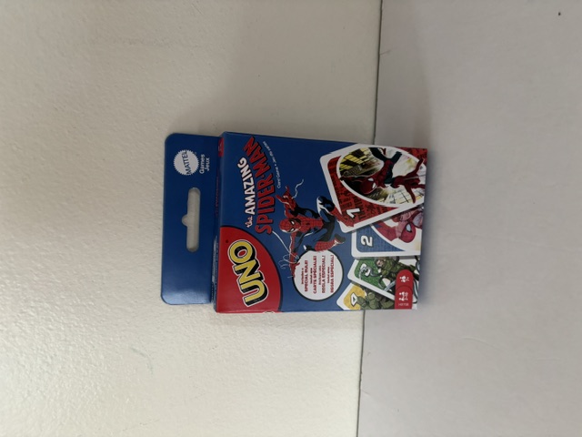 Mattel Uno The Amazing Spiderman Card Game UPC #194735241415