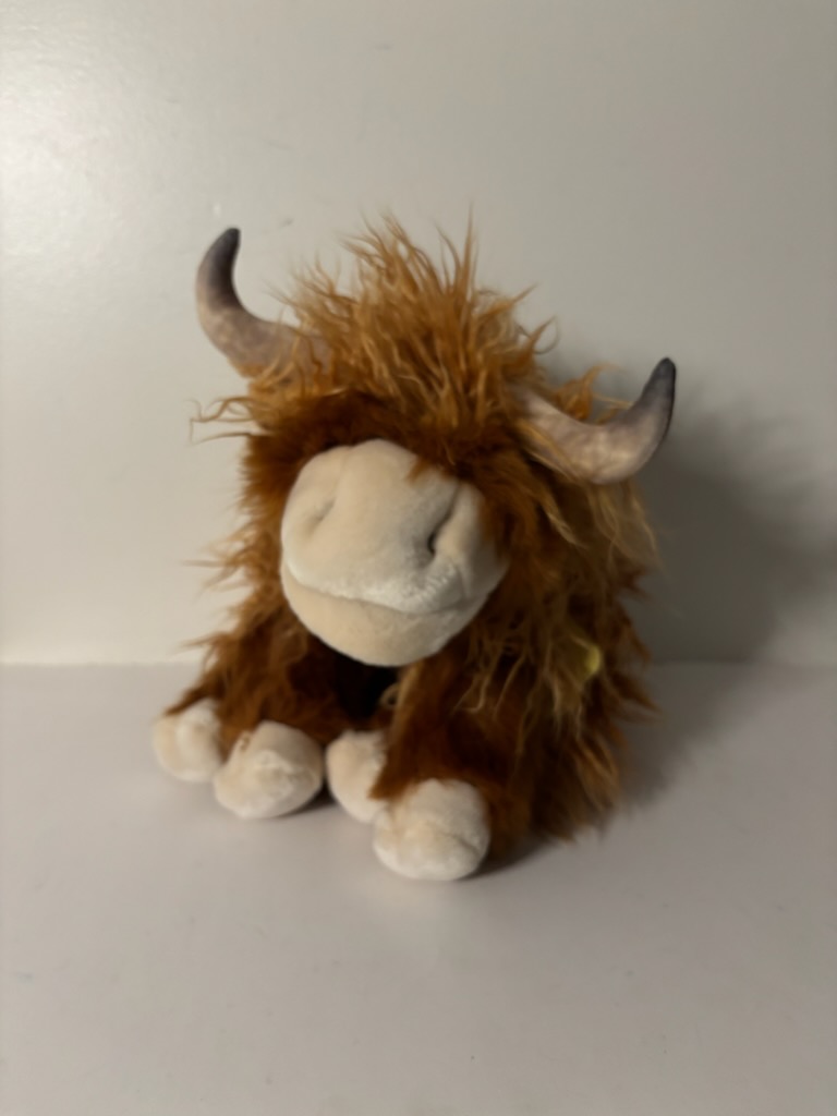 Folkmanis Highland Cow Puppet UPC #638348031679