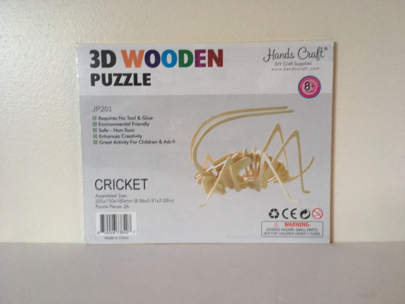 HandsCraft 3DWooden Puzzle - Cricket