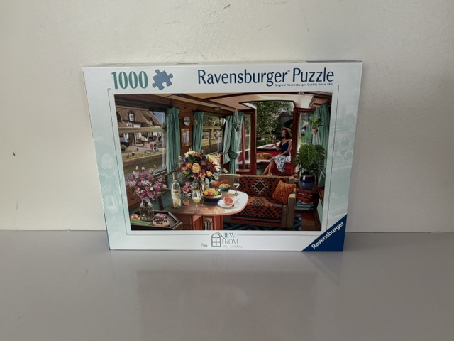 Ravensburger View From My Window No. 1 Canal Boat Puzzle UPC #4005555017233