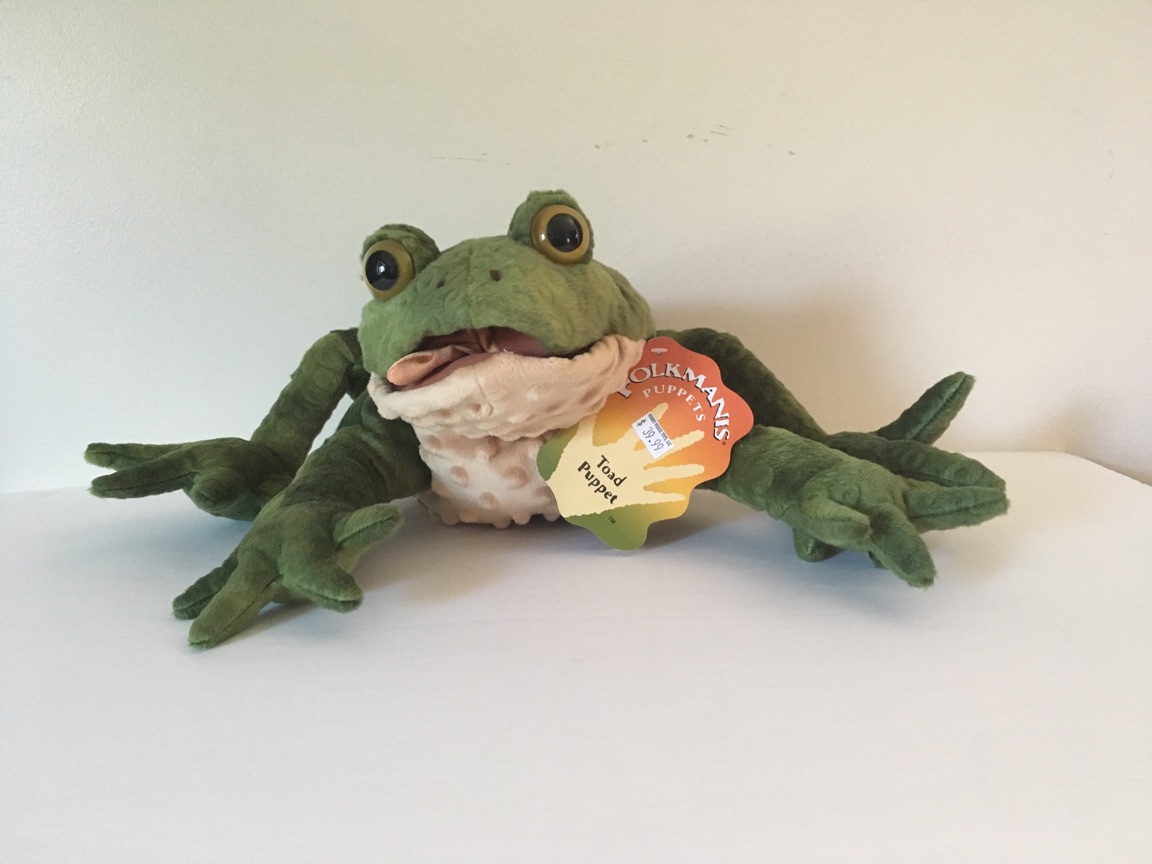 Folkmanis Toad Puppet UPC #638348030993