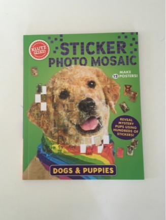 Klutz Dogs & Puppies Sticker Photo Mosaic Sticker Book UPC #9781339019239
