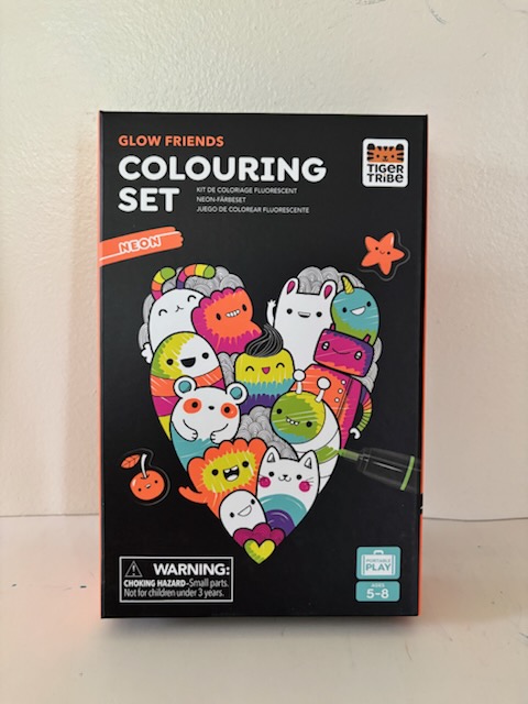 Tiger Tribe Glow Friends Neon Colouring Set UPC #9341736008542