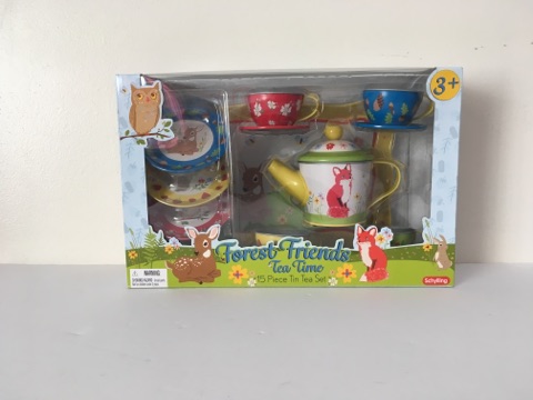 Forest Friends Tin Tea Time Set UPC #019649233380
