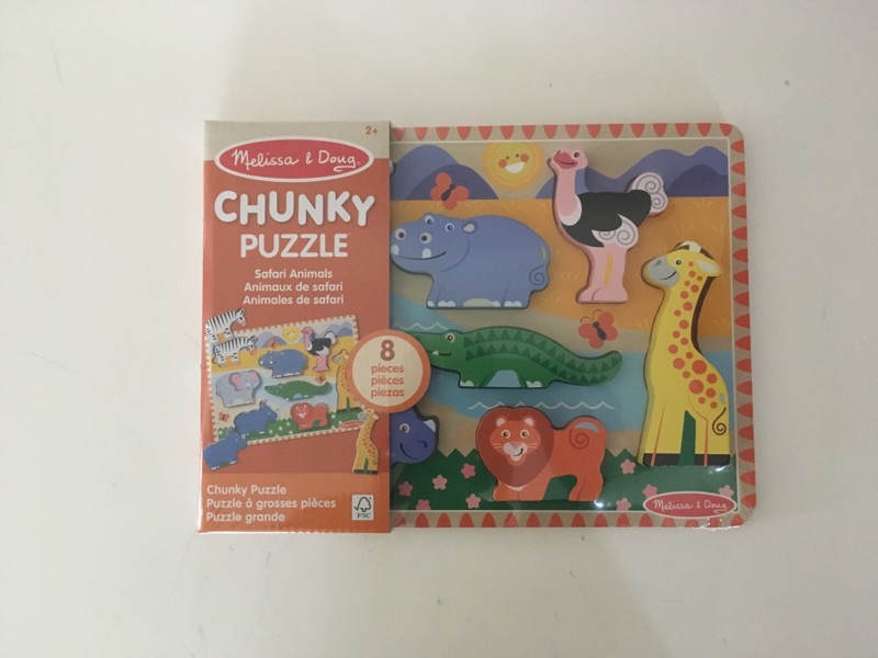 Melissa & Doug Chunky Puzzle - Safari Animals UPC #000772037228