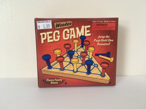 Wooden Peg Game UPC #097138929822
