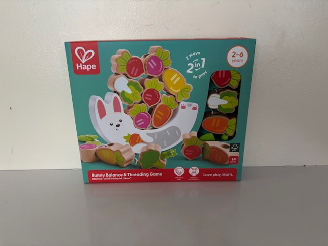 Hape Bunny Balance & Threading Game UPC #6943478052987