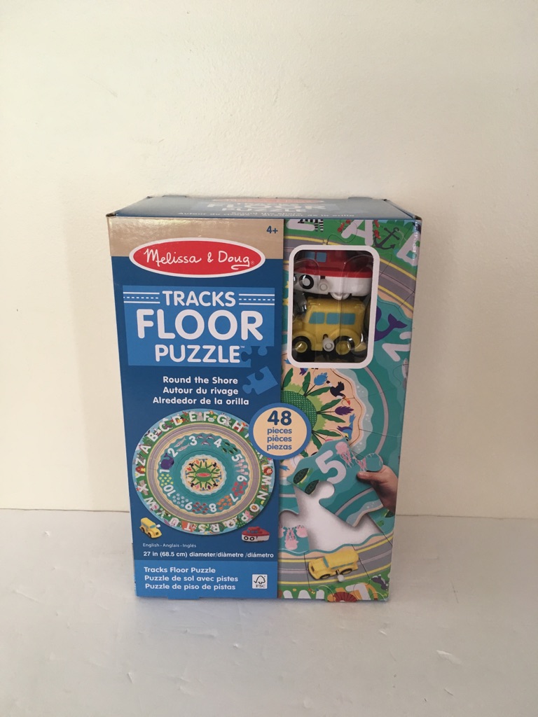 Melissa & Doug Tracks Floor Puzzle - Round the Store UPC #000772310086