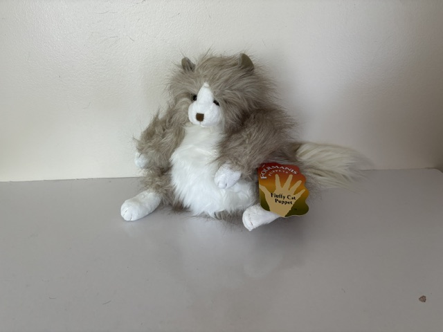 Folkmanis Fluffy Cat Puppet UPC #638348025661