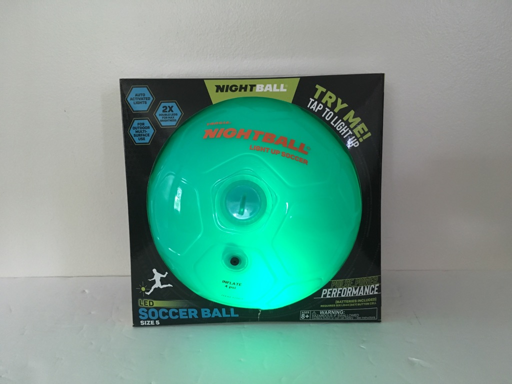 Tangle NightBall Light Up Soccer Ball UPC #723459128643