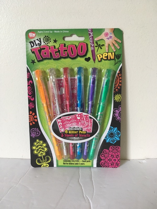 Toy Network Tattoo Pens UPC #097138940872