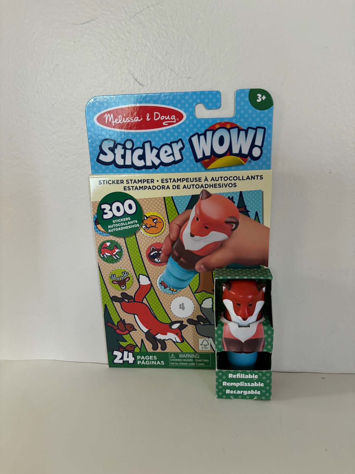 Melissa & Doug Fox Sticker Wow Set UPC #000772502436