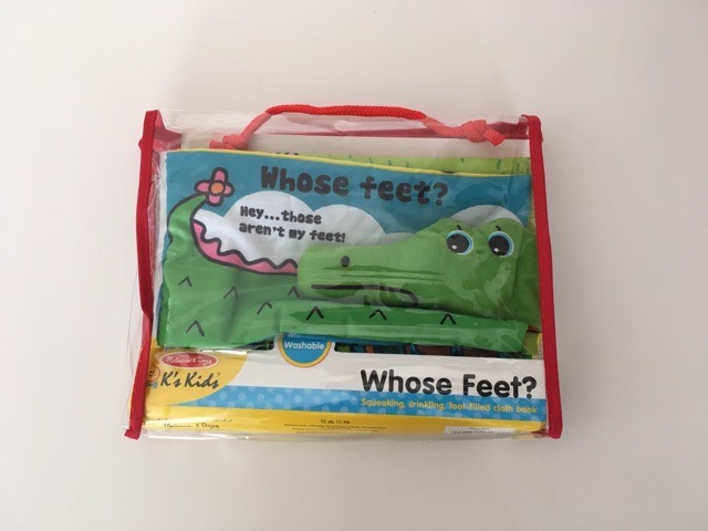 Melissa & Doug Whose Feet? Cloth Book UPC #000772092036