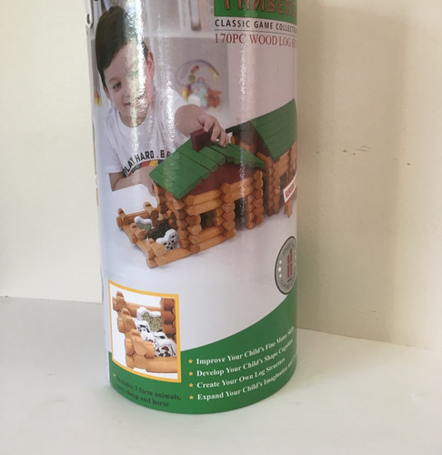 Timbers Classic 170 Piece Wood Log Set | Hobby House Toys