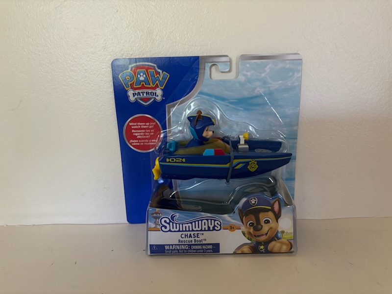 SwimWays Paw Patrol Chase Rescue Boat UPC #681147048591