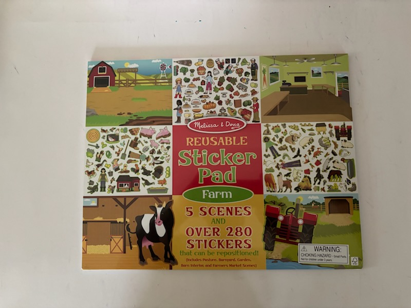 Melissa & Doug Reusable Sticker Pad Farm UPC #000772305013