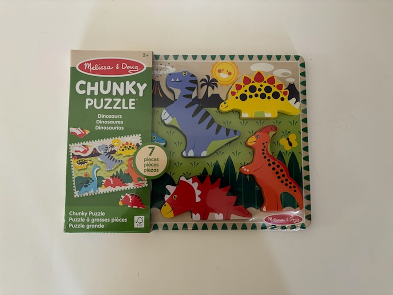 Melissa & Doug Chunky Puzzle - DInosaurs UPC #000772037471