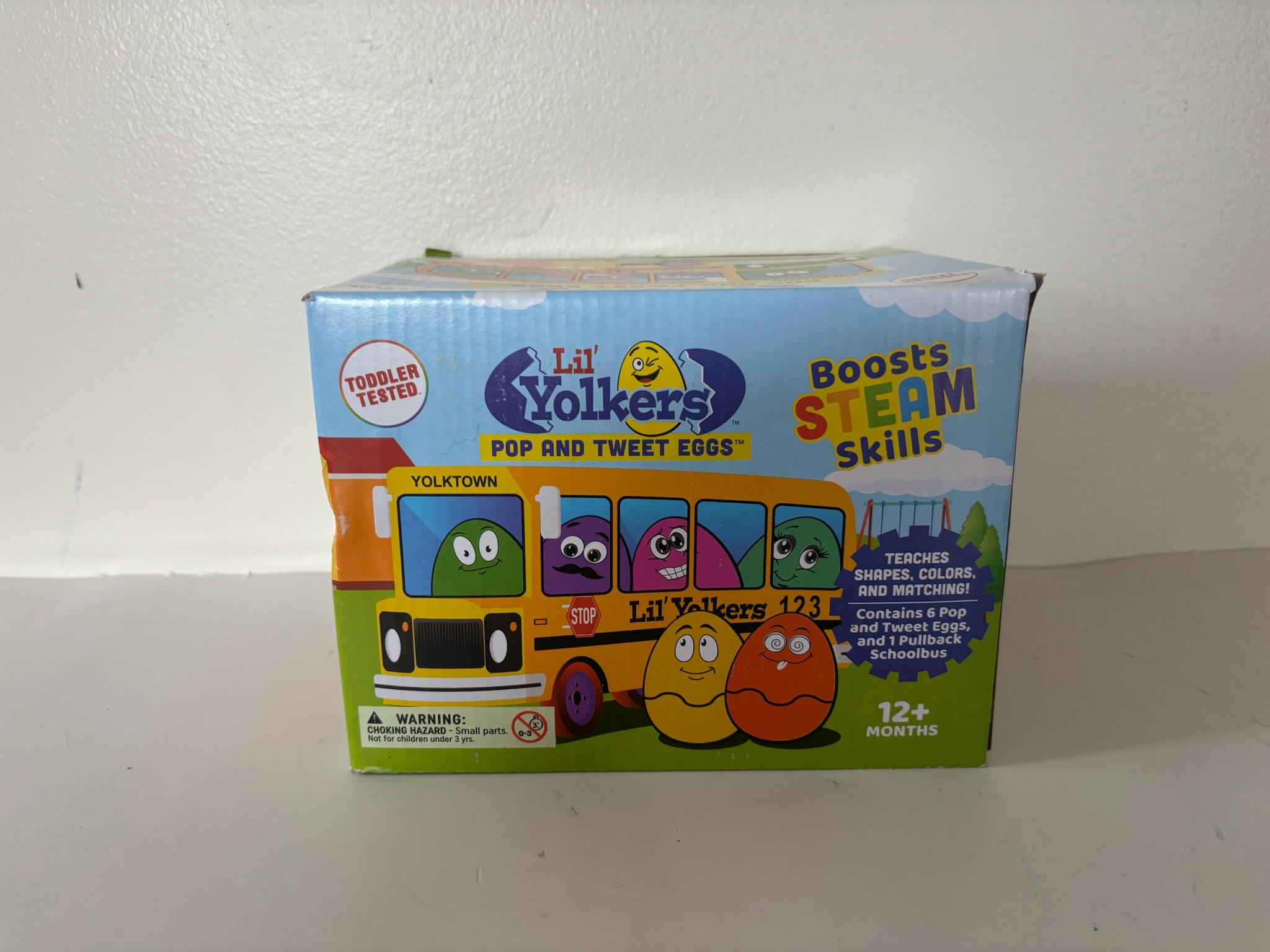 Original Toy PullBack Schoolbus UPC #080486077246