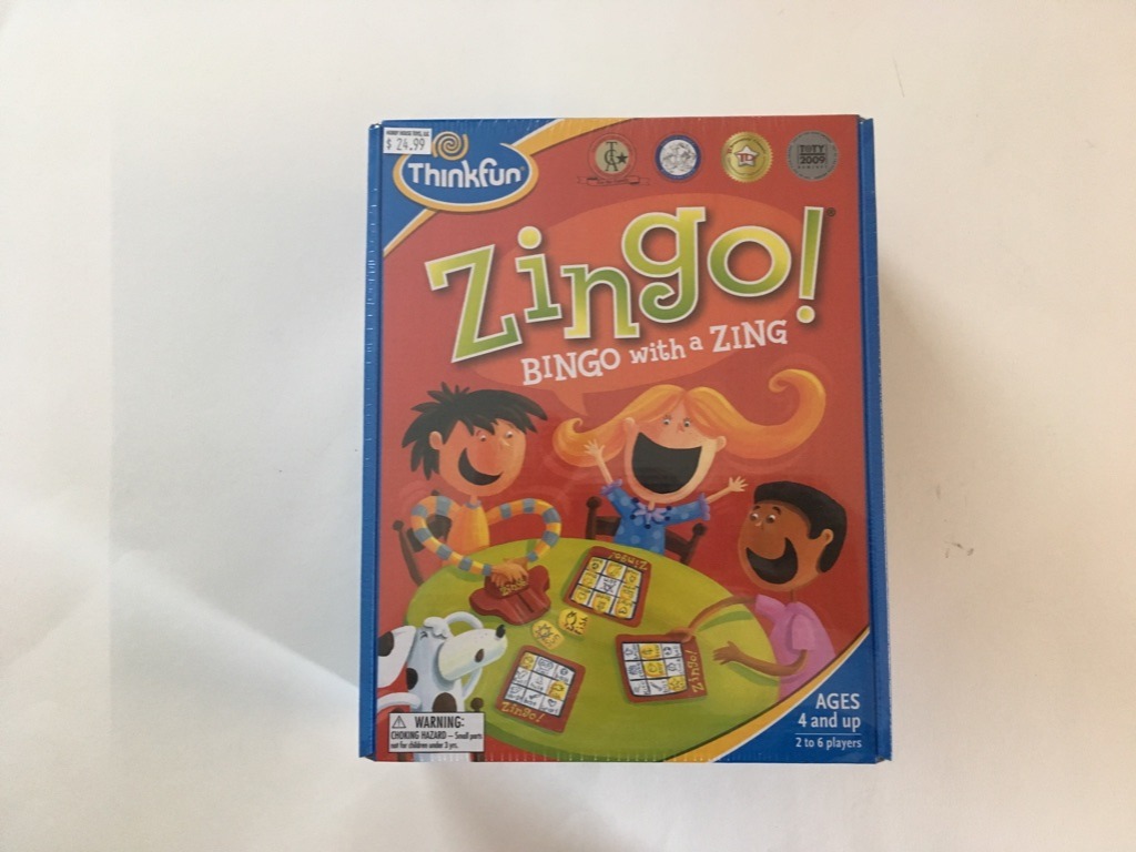 Thinkfun Zingo! Bingo with a ZING UPC #019275077006