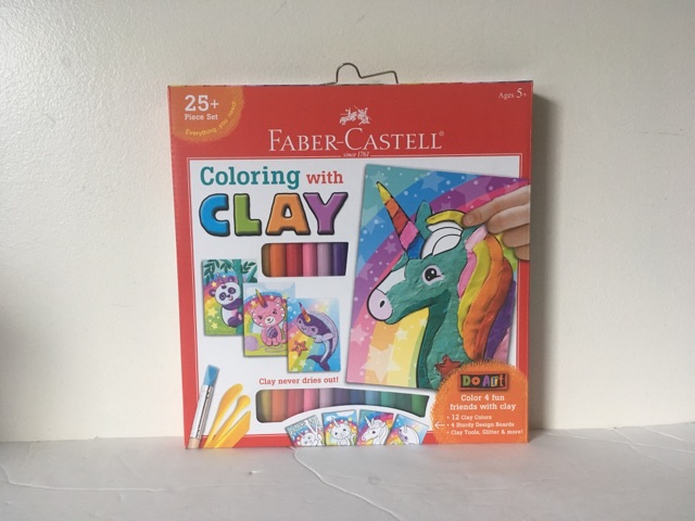 Faber Castell Coloring with Clay Set Unicorn UPC #092633312650