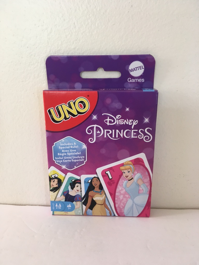 Mattel Disney Princess Uno Card Game UPC #887961983227
