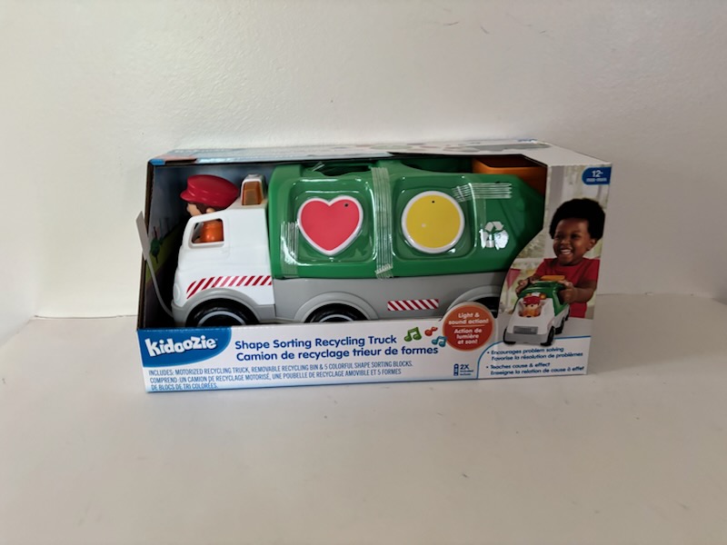Kidoozie Shape Sorting Recycling Truck UPC #020373027718